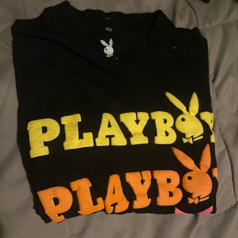 Playboy letter puff up shirt